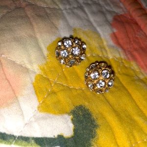 Diamond earrings.